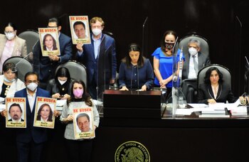 Irma Eréndira Sandoval, durante su participación en la comparecencia ante el pleno de la Cámara de Diputados.