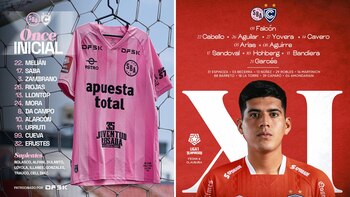 Equipos titulares de Sport Boys vs Cienciano.