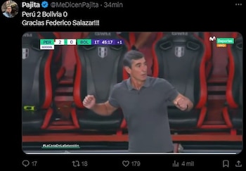 Perú sobre Bolivia en las