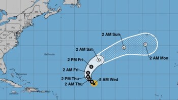 Huracán Leslie en el Atlántico