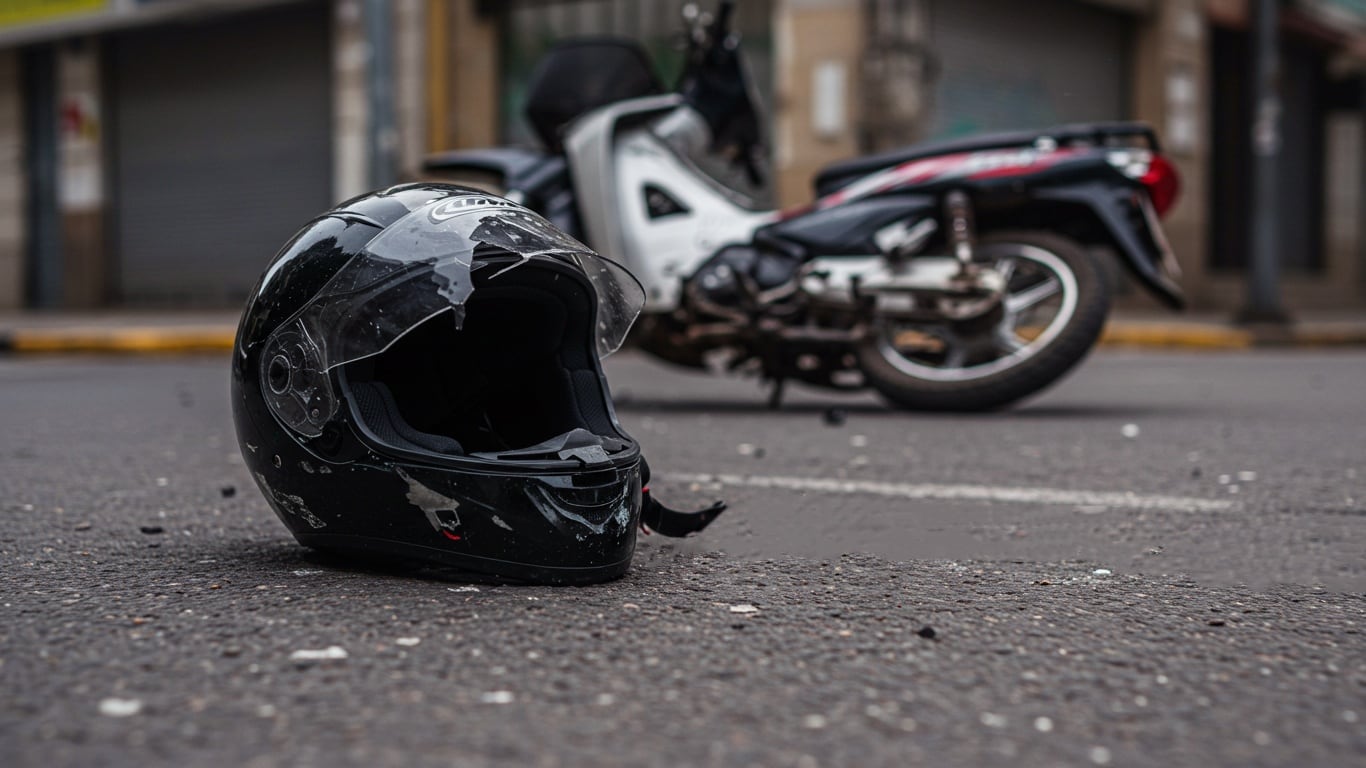 Estudios demuestran que la mayoría de los motociclistas que han chocado: No frenan lo suficiente con la rueda delantera y frenan demasiado con la trasera. (Imagen ilustrativa Infobae)