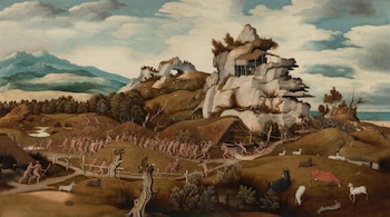 " Episodio de la conquista de América", de Jan Mostaert