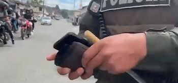 El hombre intimidó a la