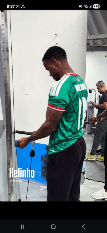 Helinho entrenó con la playera de la Selección Mexicana durante la pausa de la Liga MX por la Fecha FIFA (captura de pantalla)