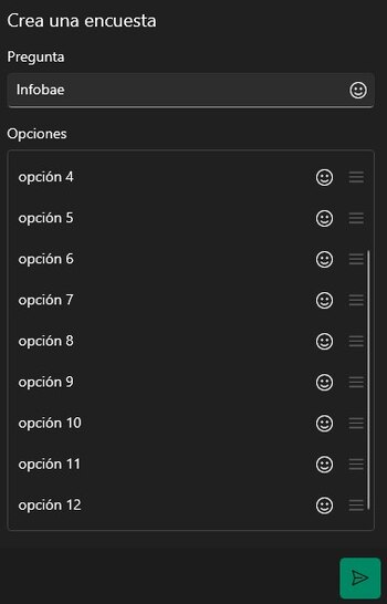 Realizar encuestas en la versión