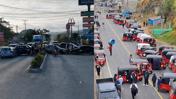 El paro de transportistas mantiene 14 bloqueos en las rutas de Guatemala