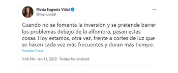 María Eugenia Vidal cuestionó al
