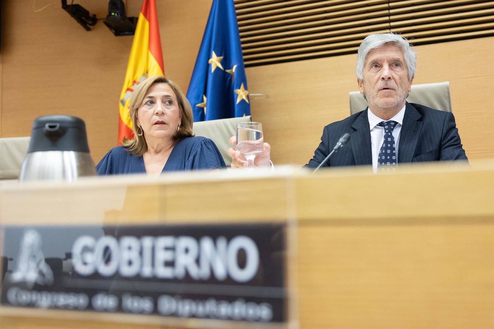 28/08/2026 El ministro de Interior, Fernando Grande Marlasaka, durante una comparecencia ante la Comisión de Interior en el Congreso de los Diputados, a 28 de agosto de 2026, en Madrid (España). La intervención tiene como objeto informar sobre la gestión de sus competencias en relación con los hechos sucedidos en la Ciudad Autónoma de Ceuta el pasado 30 de julio y días posteriores.
POLITICA
Jesús Hellín - Europa Press
