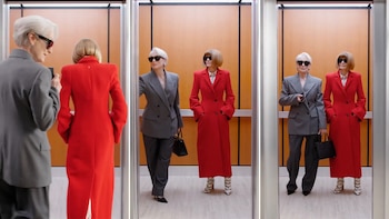 Los looks de Meryl Streep y Anna Wintour en la portada de Vogue, con guiños a “El diablo viste a la moda”