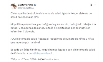 Gustavo Petro responde enérgicamente a