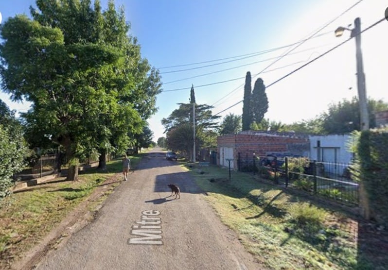 Mitre al 2000, la zona de Baradero en donde se produjo el intento de femicidio (Google Maps)