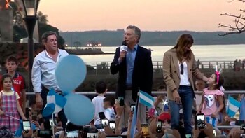 Macri estuvo acompañado por el