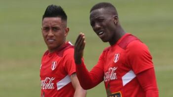 Christian Cueva y Luis Advíncula en la selección peruana
