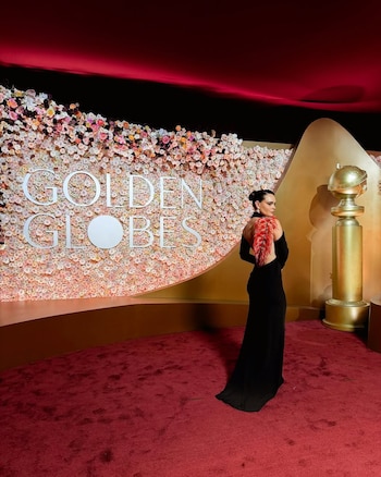 La actriz desfiló por la