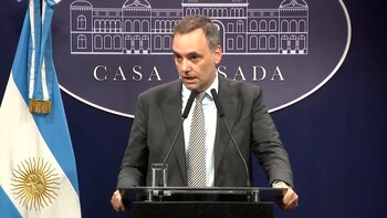 Manuel Adorni, el vocero presidencial,