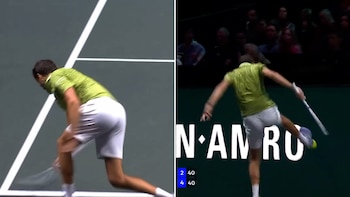 Raquetazos, una patada voladora y