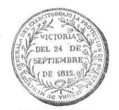 Medalla acuñada por el gobierno por el triunfo en Tucumán