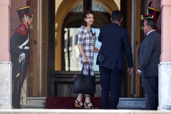 La canciller Diana Mondino