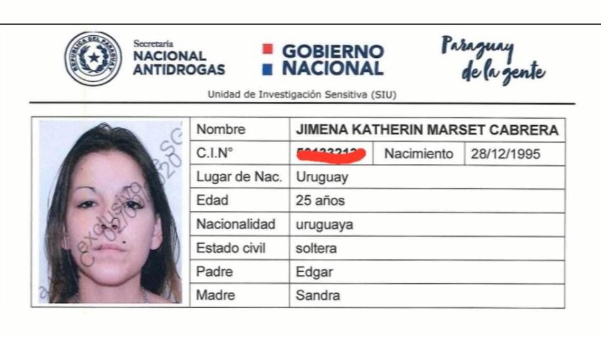 Jimena Marset, hermanadel narcotraficante uruguayo Sebastián Marset
