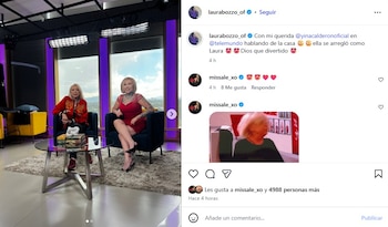 Laura Bozzo se vio sorprendida por Yina Calderón, pero no dudó en elogiar su disfraz - crédito @laurabozzo_of/Instagram