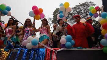 La Marcha del Orgullo se realiza en el Centro de Lima.