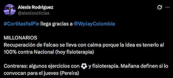 Falcao no aparecería ante Deportivo