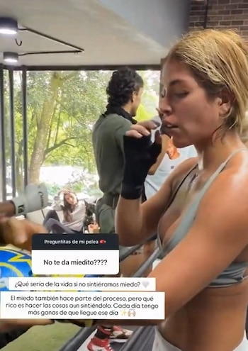 Aunque reconoció sentir miedo de subirse al ring, Yaya Muñoz compartió una reflexión sobre cómo el mismo sentimiento la impulsa a superarse - crédito @dahianlorena/Instagram