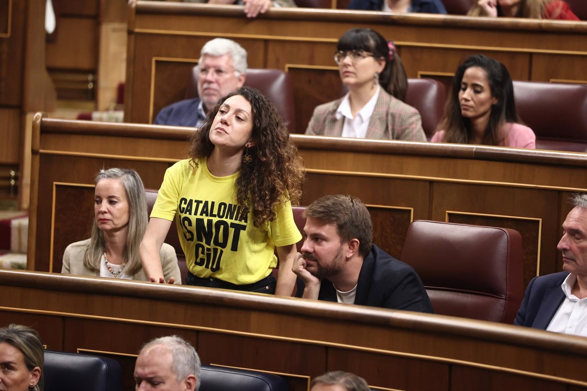 Representantes de Sumar en el Congreso de los Diputados. (Europa Press)