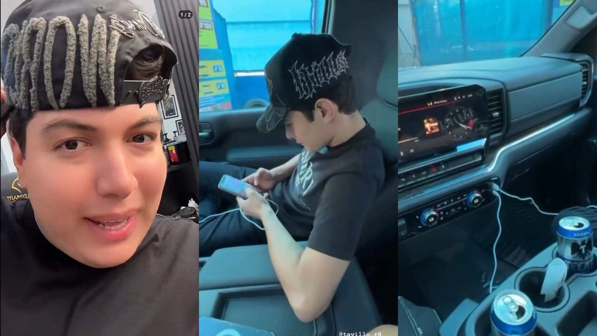 El Jerry y su acompañante subieron unas historias a Instagram antes de ser atacados a balazos en Culiacán. (Captura de pantalla)