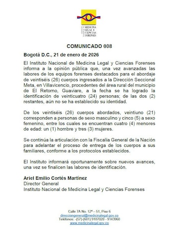 Entre las víctimas se identifican