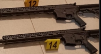 Entre el material asegurado, a