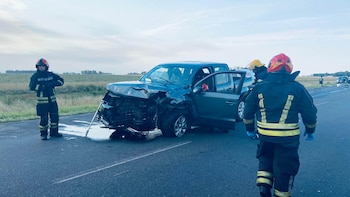 La conductora de la VW