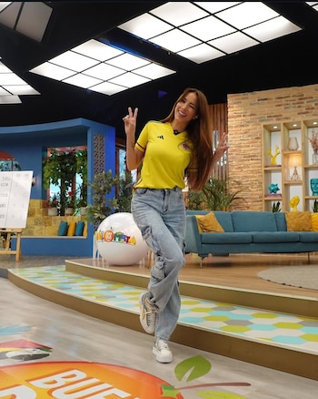 Violeta Bergonzi reveló que su salida de Buen Día, Colombia, respondió a una búsqueda personal de plenitud y no a motivos familiares, como se había informado inicialmente - crédito @violetabergonzi/ Instagram
