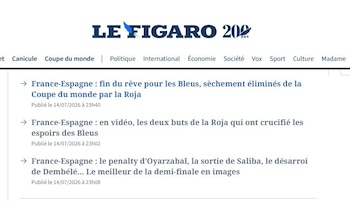 le figaro derrota francia españa