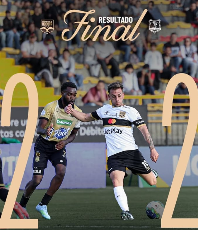 Internacional de Bogotá igualó a dos goles con Águilas Doradas en la fecha 9 de la Liga BetPlay 2026-II - crédito Inter de Bogotá