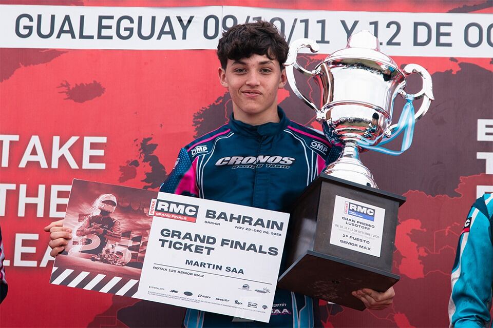Rayito Saa, el joven argentino que sueña con llegar a la F1 y que disputará el Mundial de Karting en Qatar