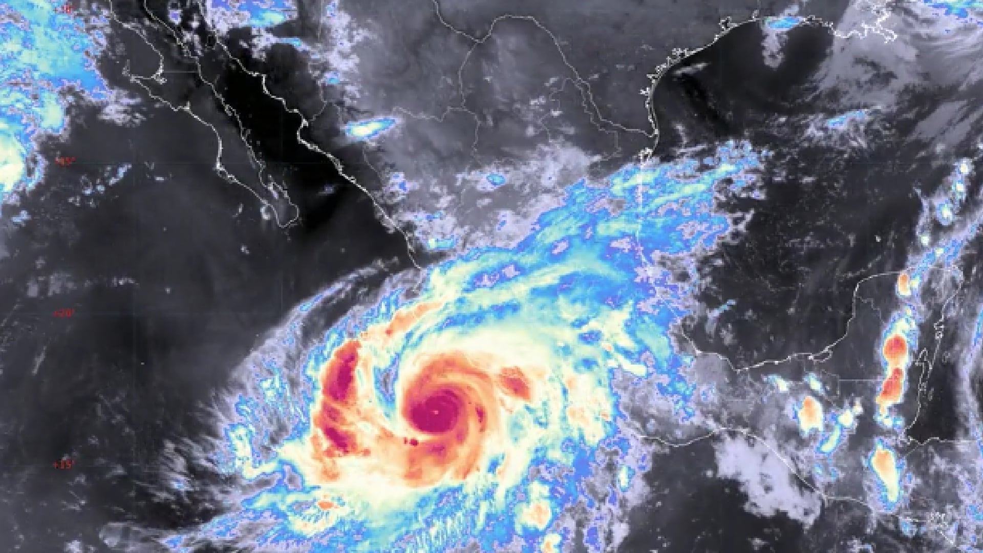 Huracán Simon Categoría 3 fuertes lluvias (SMN)