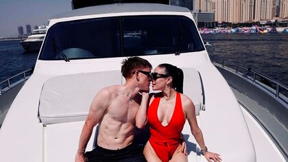 El álbum de fotos de las paradisíacas vacaciones del Colo Barco y su novia Yaz Jaureguy en un yate por Dubai