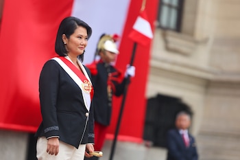 Reconocen a Keiko Fujimori como jefa suprema de las Fuerzas Armadas y la Policía durante ceremonia en Palacio de Gobierno. (Foto: Presidencia Perú)