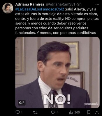 Las reacciones por la salida