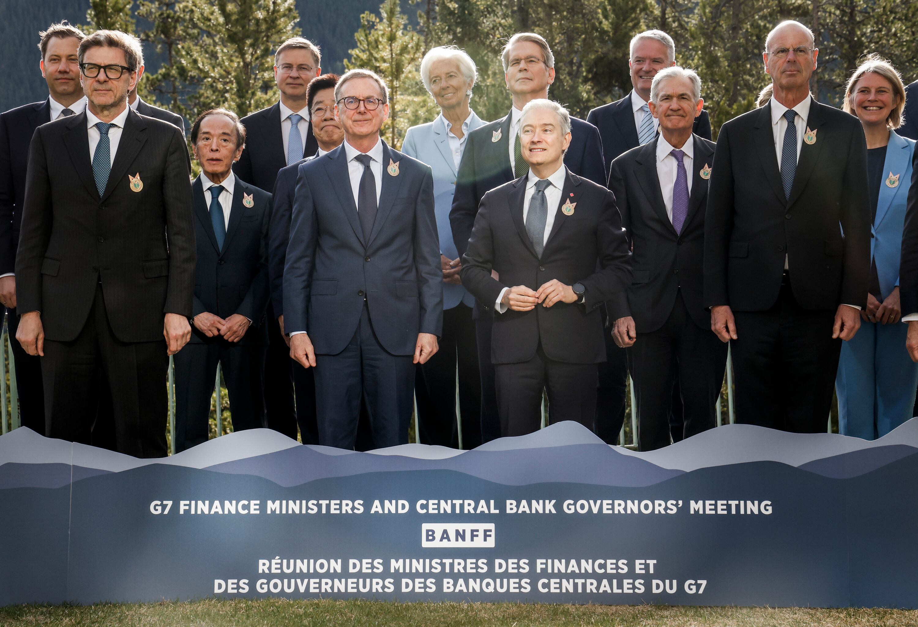 Los ministros de Finanzas del G7 reforzaron su apoyo a Ucrania y acordaron trabajar por reducir los “desequilibrios” de la economía mundial (AP)