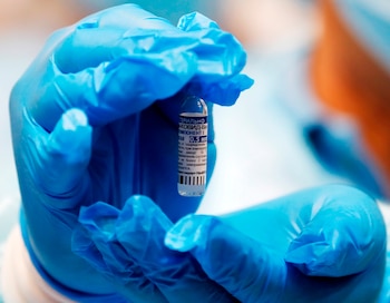 En la imagen, una dosis