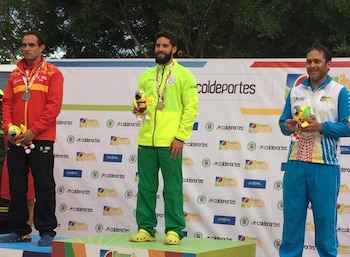 Mateo Botero en medio de su participación en los Juegos Nacionales de 2015- crédito @mateobotero777/ Instagram