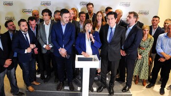 Melconian, durante la campaña presidencial