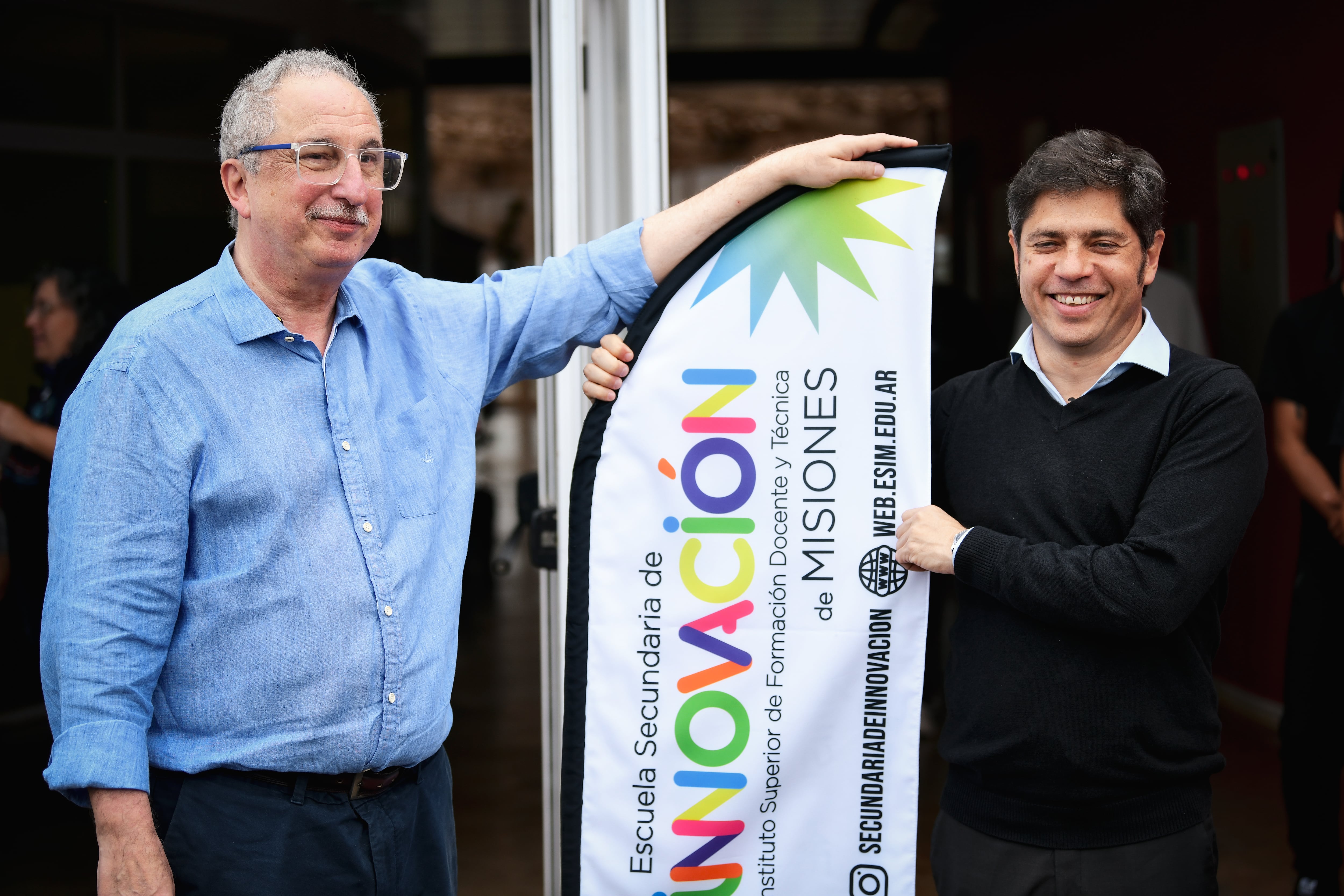 Axel Kicillof junto a su par misionero, Hugo Passlacqua