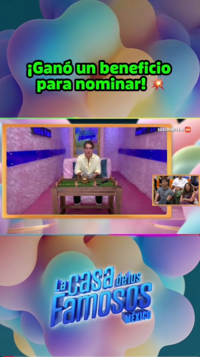 Luis Chaparro podrá otorgar tres puntos extra a un habitante que no haya nominado. (YouTube)