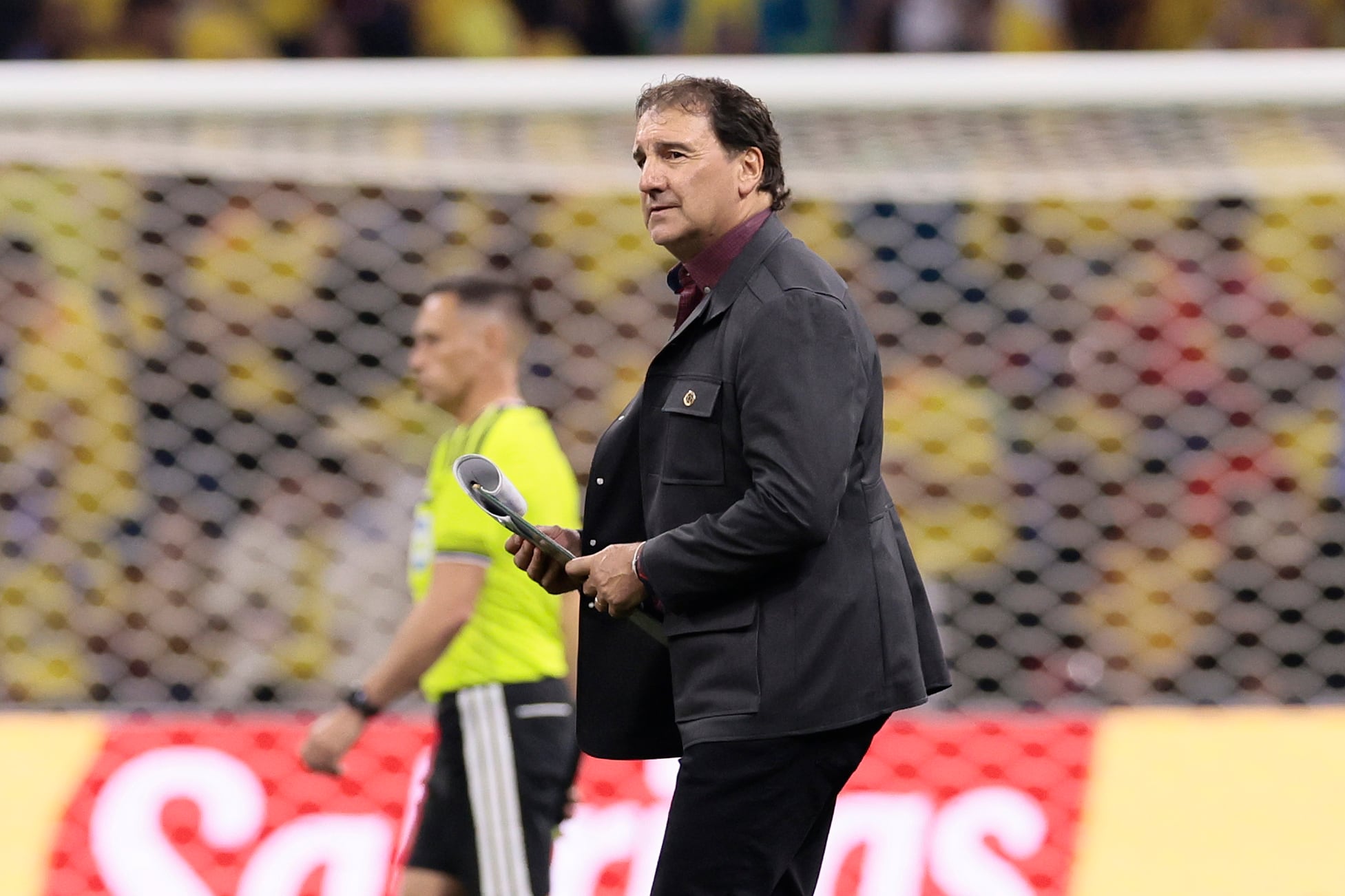 El seleccionador de Colombia, Néstor Lorenzo, en el Mundial 2026 - crédito EFE/ José Méndez