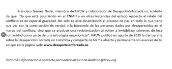 Denuncian que la Fiscalía y el Centro de Memoria Histórica están ocultado las cifras de desaparecidos en Colombia