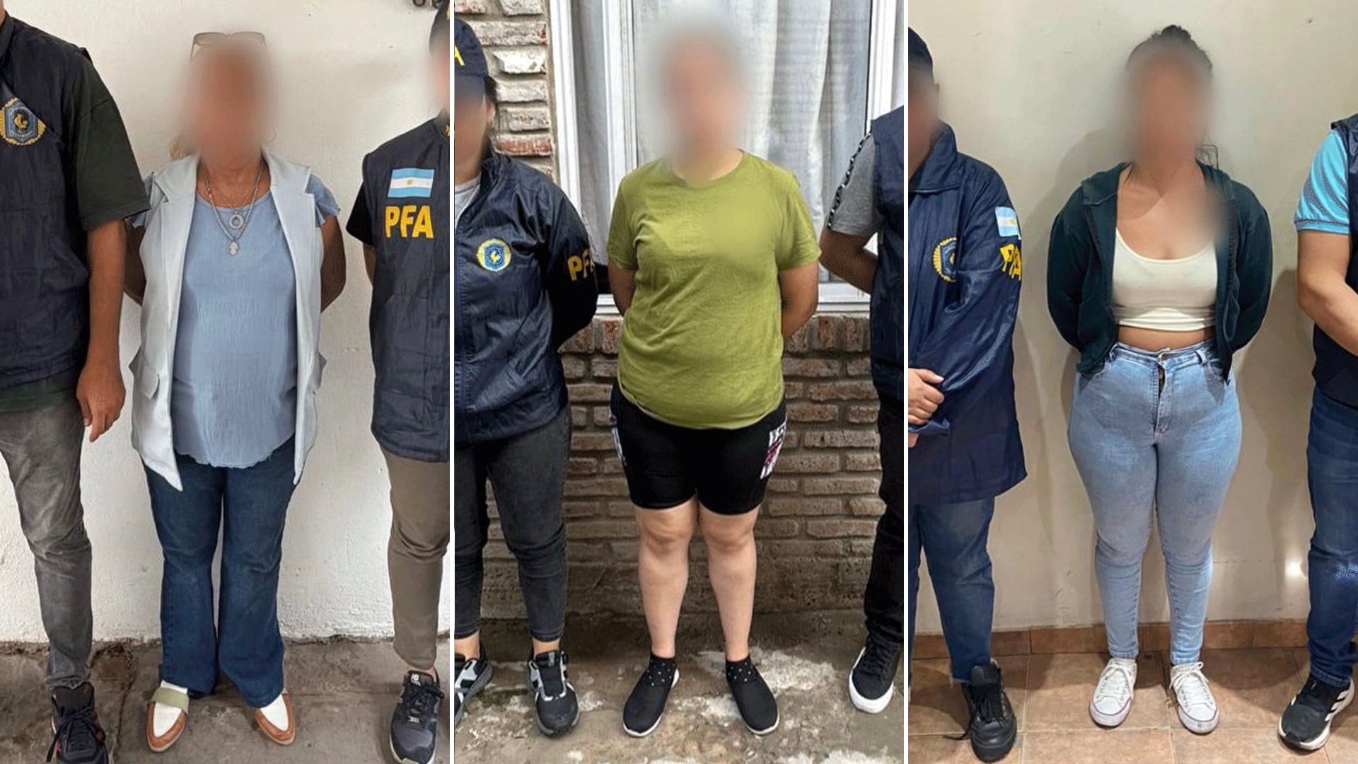 Las tres sospechosas detenidas