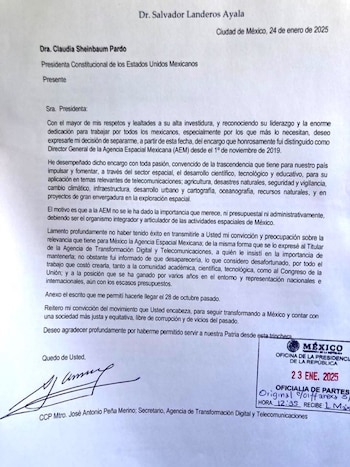 Esta es la carta de